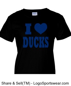 I Love Ducks - Women's T Shirt Design Zoom