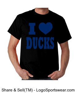 I Love Ducks - Unisex T Shirt Design Zoom